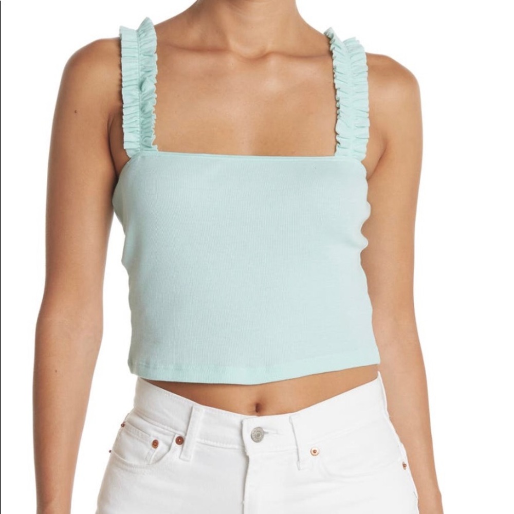 Abound Ruffle Strap Crop Top